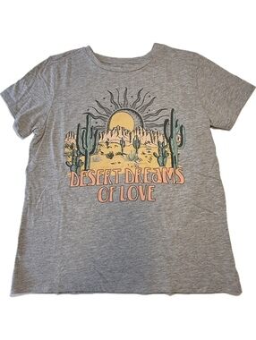 Fleurish Desert Dreams of Love Graphic Tee | Gray | Women’s Medium